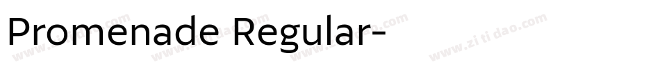 Promenade Regular字体转换